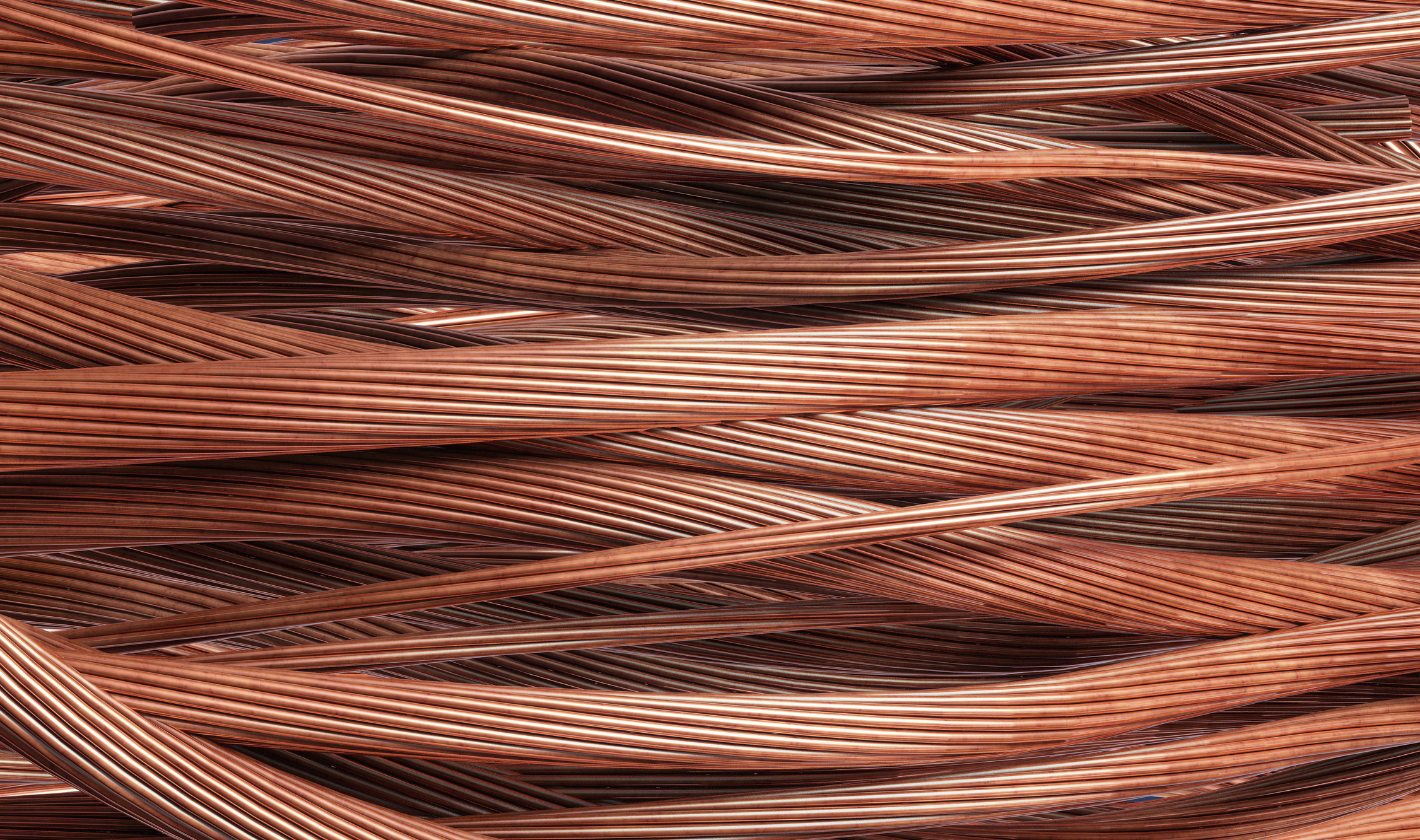 Close-up of stripped copper electrical cables showing the internal wiring.